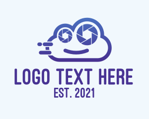 Photograph - Cloud Camera Mascot logo design