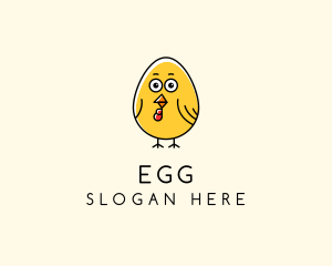 Cute Chick Egg logo design