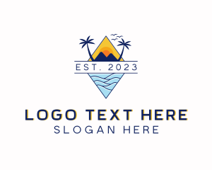 Vacation - Travel Vacation Scenery logo design