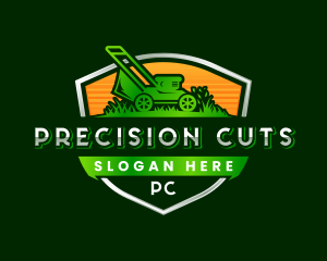 Grass Cutting Mower Yard logo design