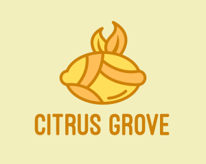 Lemon Citrus Fruit  logo design