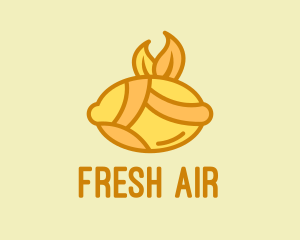 Lemon Citrus Fruit  logo design