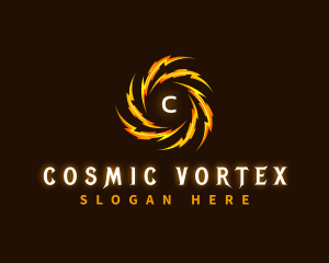 Vortex - Electrical Lightning Vortex logo design