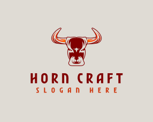 Horn - Bull Buffalo Horn logo design