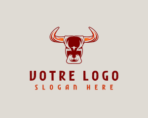 Bull Buffalo Horn logo design