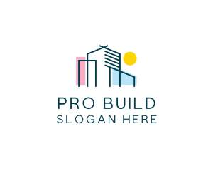 Building Contractor Architecture logo design