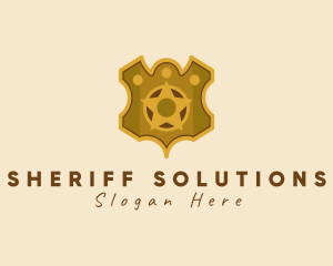 Sheriff - Sheriff Crest Star Insignia logo design