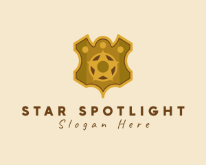 Sheriff Crest Star Insignia  logo design