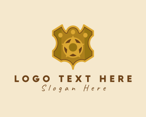 Policeman - Sheriff Crest Star Insignia logo design