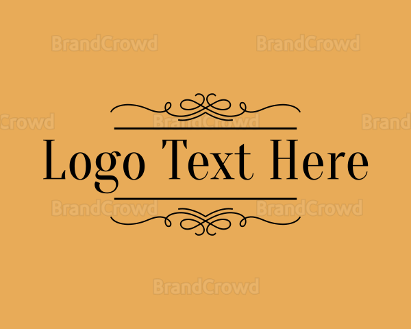 Elegant Fancy Restaurant Logo