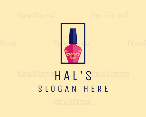 Floral Nail Polish Logo