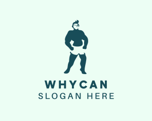 Muscular Gym Instructor  Logo