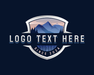 Nature Park - Mountain Nature Outdoors logo design