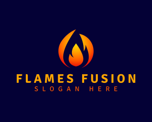 Fuel Fire Flame logo design