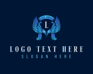 Aviation - Aviation Wings Flying logo design