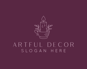 Spa Candle Decor logo design