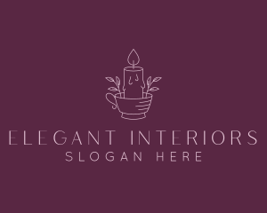 Spa Candle Decor logo design