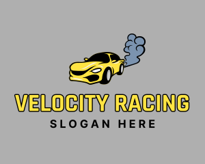 Car Racing Automobile logo design