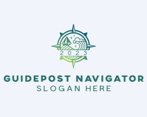 Sea Wave Navigation logo design