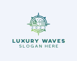 Sea Wave Navigation logo design