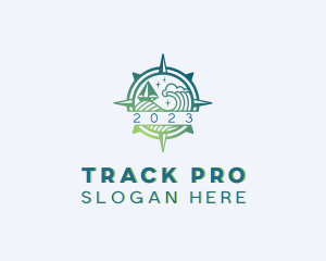 Tracker - Sea Wave Navigation logo design