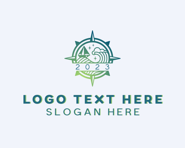 Navigation - Sea Wave Navigation logo design