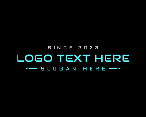 Futuristic - Futuristic Tech Wordmark logo design