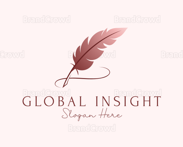 Feather Quill Writer Logo