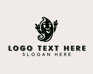 Spooky - Scary Ghost Halloween logo design