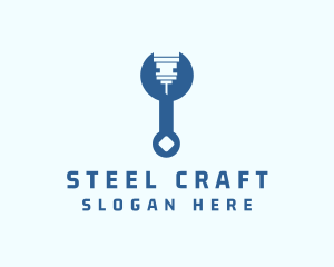 Industry - Blue Industrial Wrench logo design