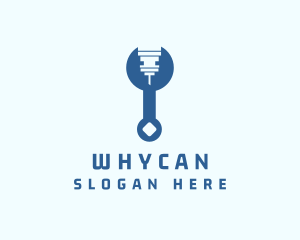 Blue - Blue Industrial Wrench logo design