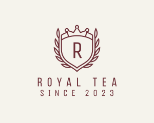 Royal Agency Shield Wreath logo design