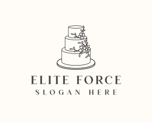 Wedding Cake Baking Logo