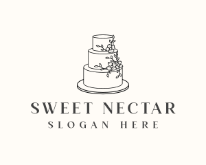 Wedding Cake Baking logo design