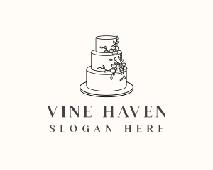 Wedding Cake Baking logo design