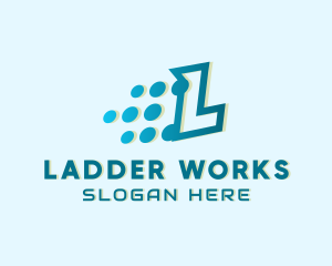 Modern Tech Letter L logo design