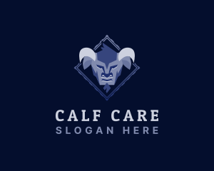 Calf - Wild Bull Bison logo design
