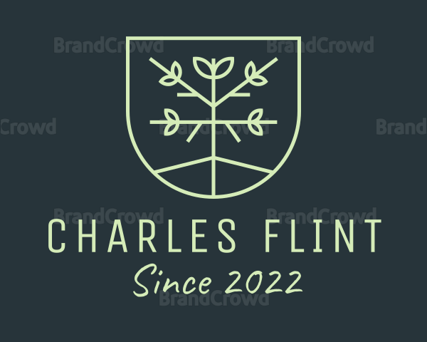 Farm Tree Planting Logo