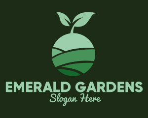 Organic Plant Seeding logo design