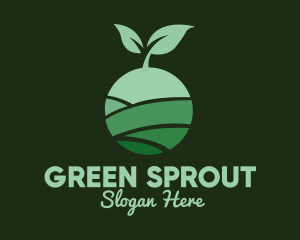 Organic Plant Seeding logo design