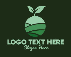 Ecological - Organic Plant Seeding logo design