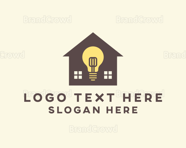 House Light Bulb Logo