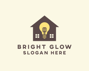Light - House Light Bulb logo design