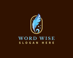 Literature - Literature Feather Writer logo design