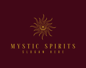 Mystical Cosmic Sun logo design