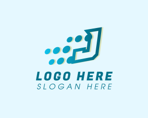 Download - Modern Tech Letter J logo design