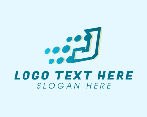 Modern Tech Letter J Logo