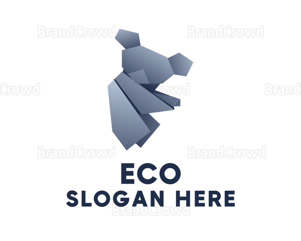 Koala Papercraft Origami Logo