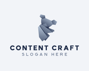 Koala Papercraft Origami logo design