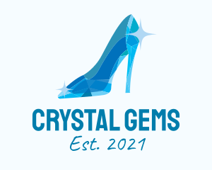 Blue Glass Shoes logo design